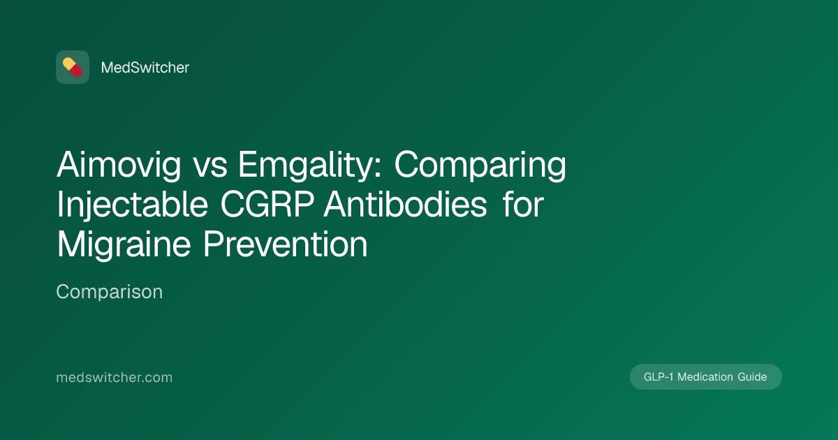 is emgality a glp 1 Aimovig vs Emgality: Comparing Injectable CGRP Antibodies for Migraine  Prevention