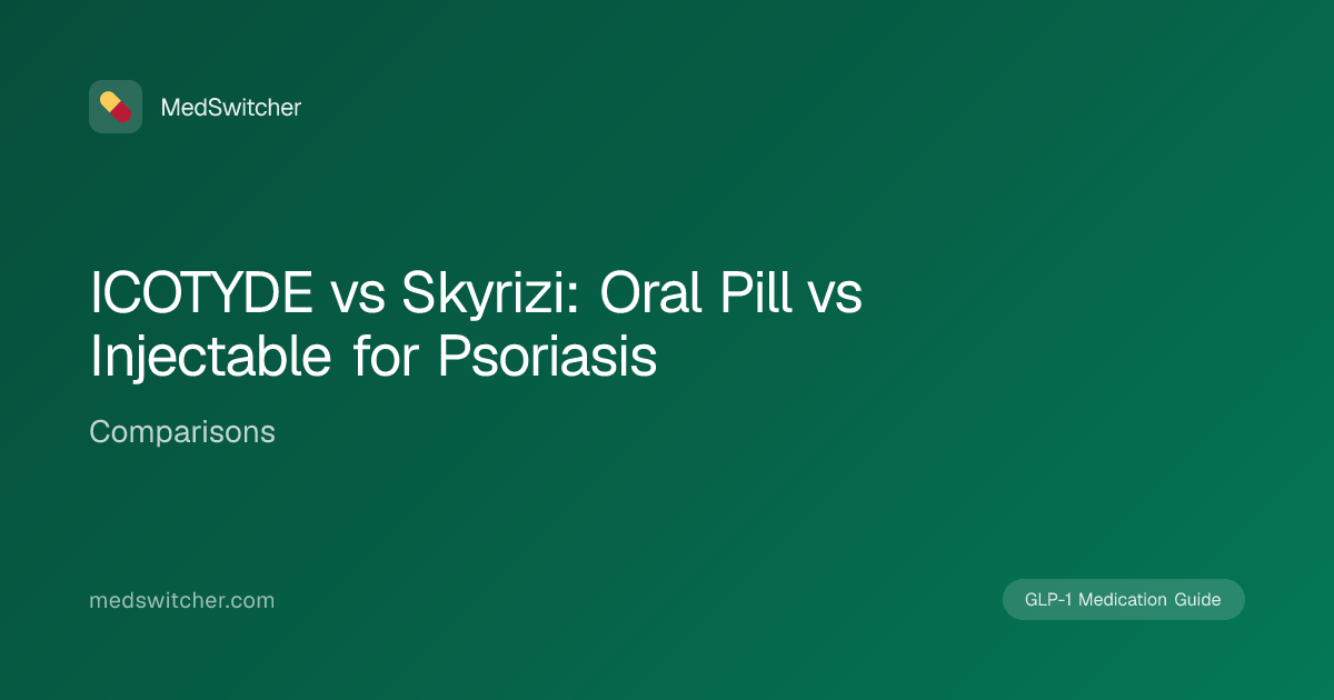 ICOTYDE vs Skyrizi: Oral Pill vs Injectable for Psoriasis