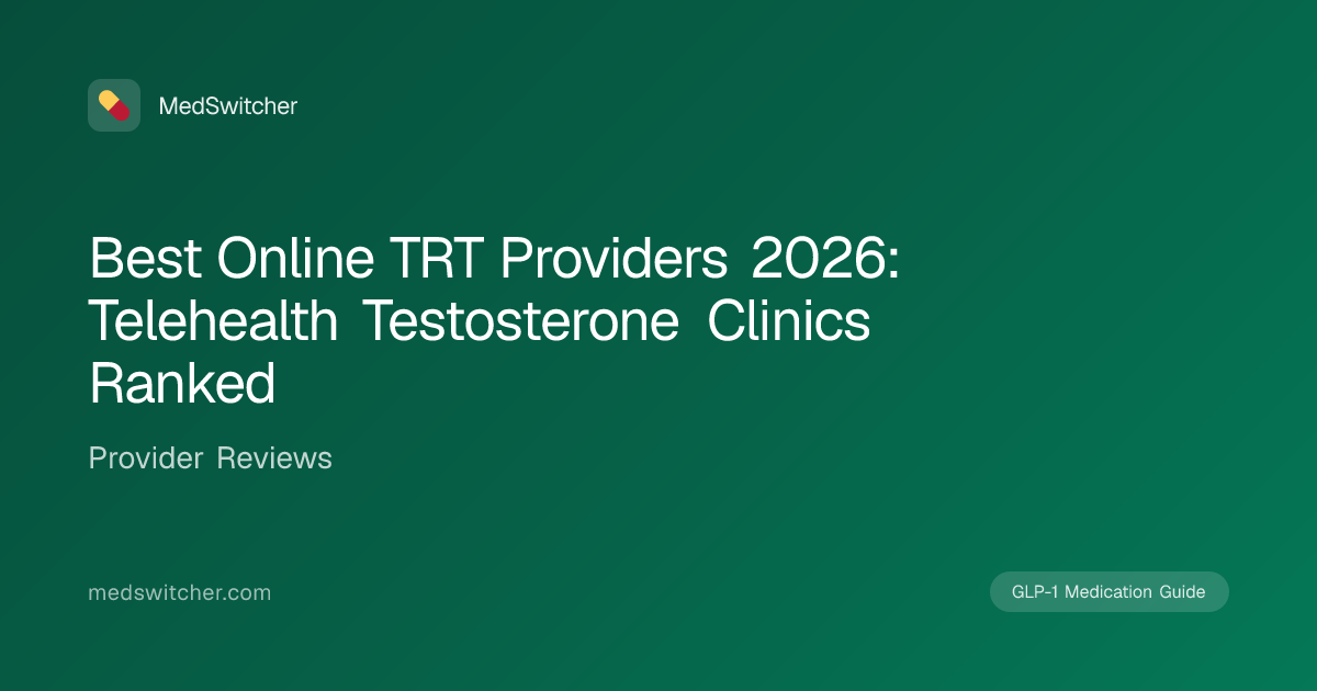 Best Online TRT Providers 2026: Telehealth Testosterone Clinics Ranked ...