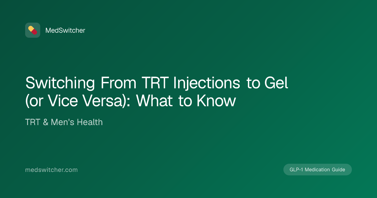 Switching From TRT Injections to Gel (or Vice Versa): What to Know ...