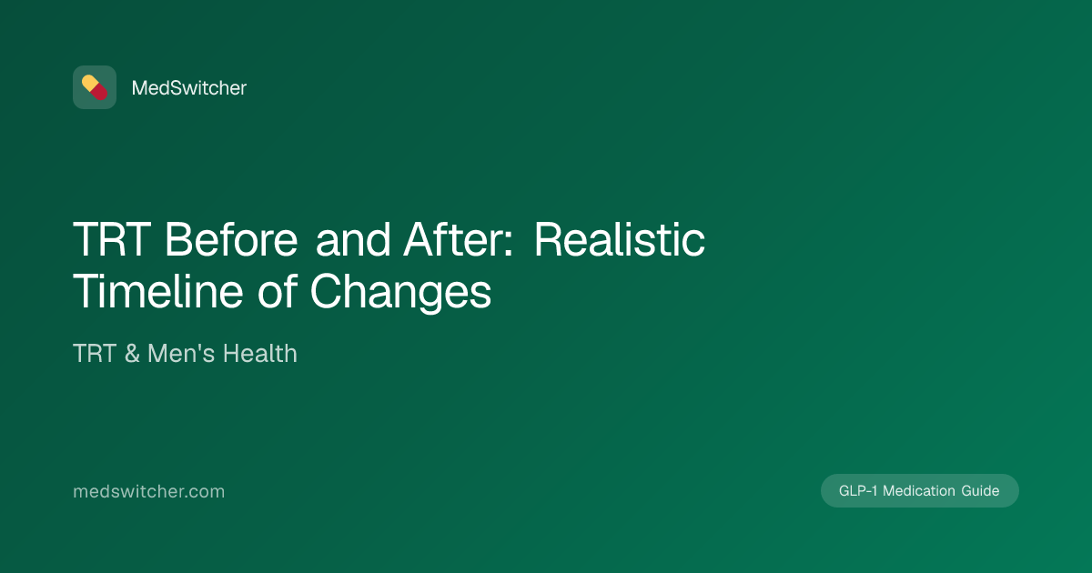 TRT Before and After: Realistic Timeline of Changes | MedSwitcher