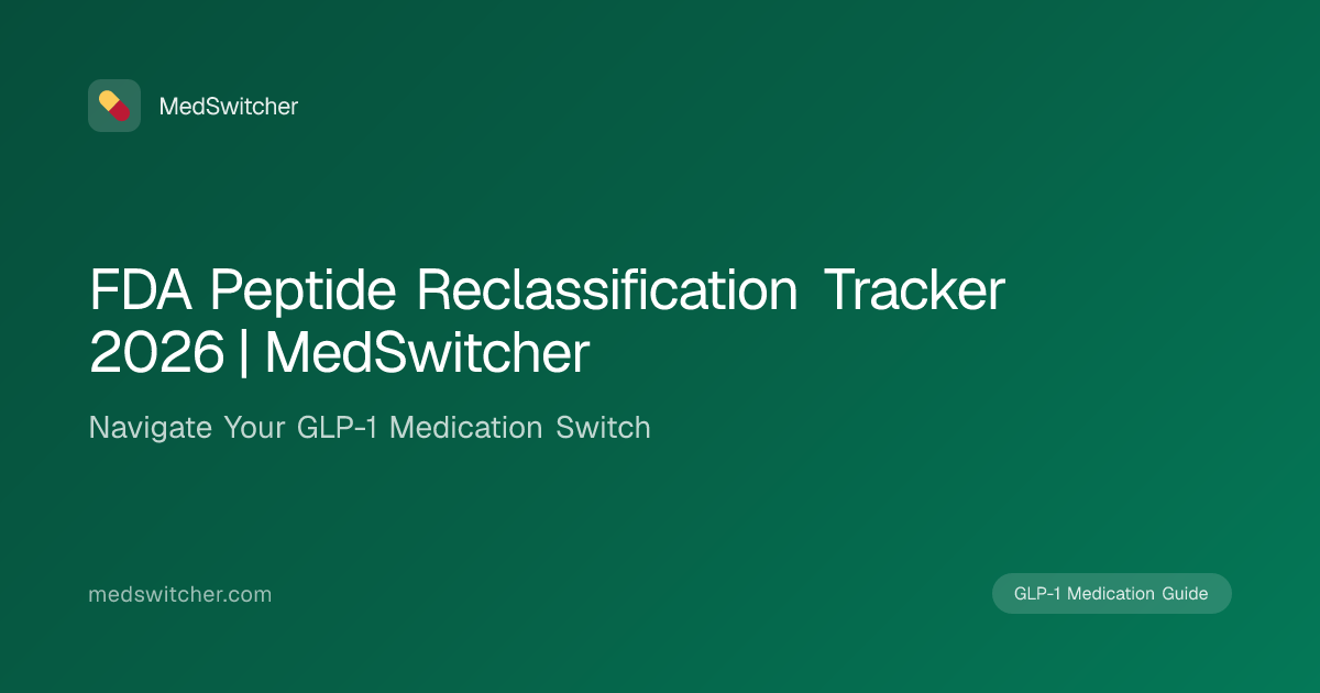 FDA Peptide Reclassification Tracker 2026 | MedSwitcher